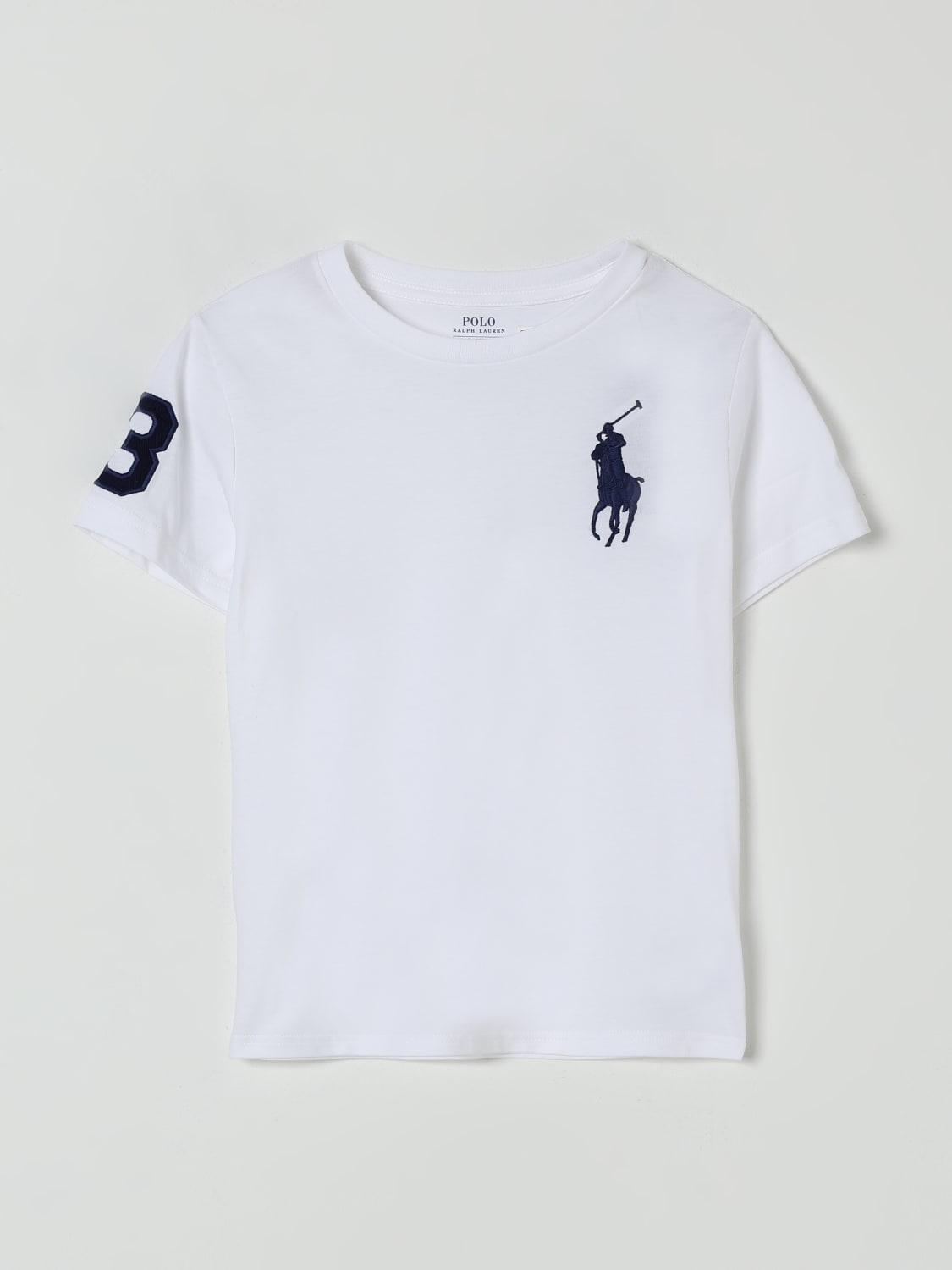 POLO RALPH LAUREN T-SHIRT: T-shirt kids Polo Ralph Lauren, White - Img 1