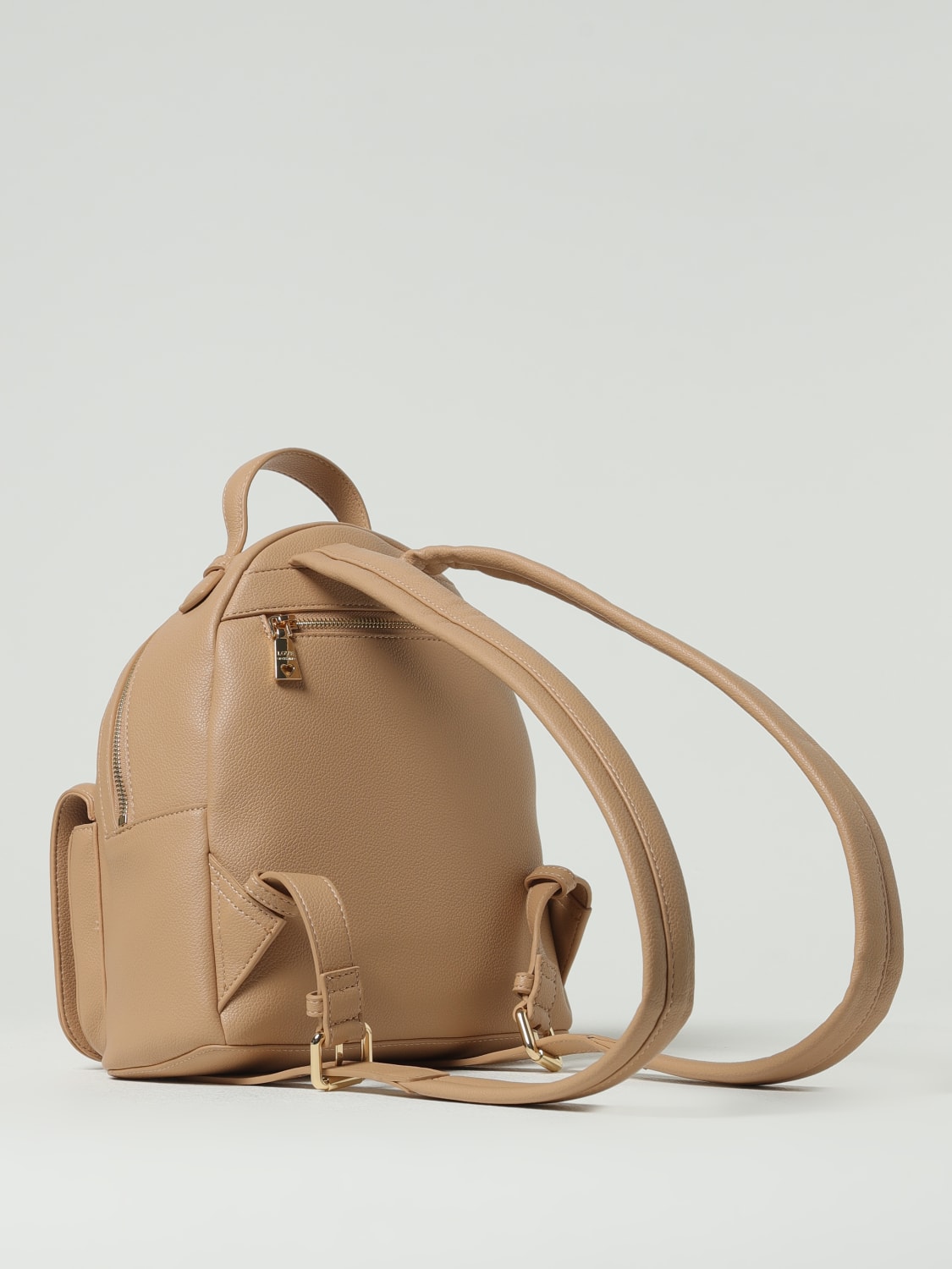 LOVE MOSCHINO ZAINO: Zaino Love Moschino in pelle sintetica a grana, Beige - Img 2