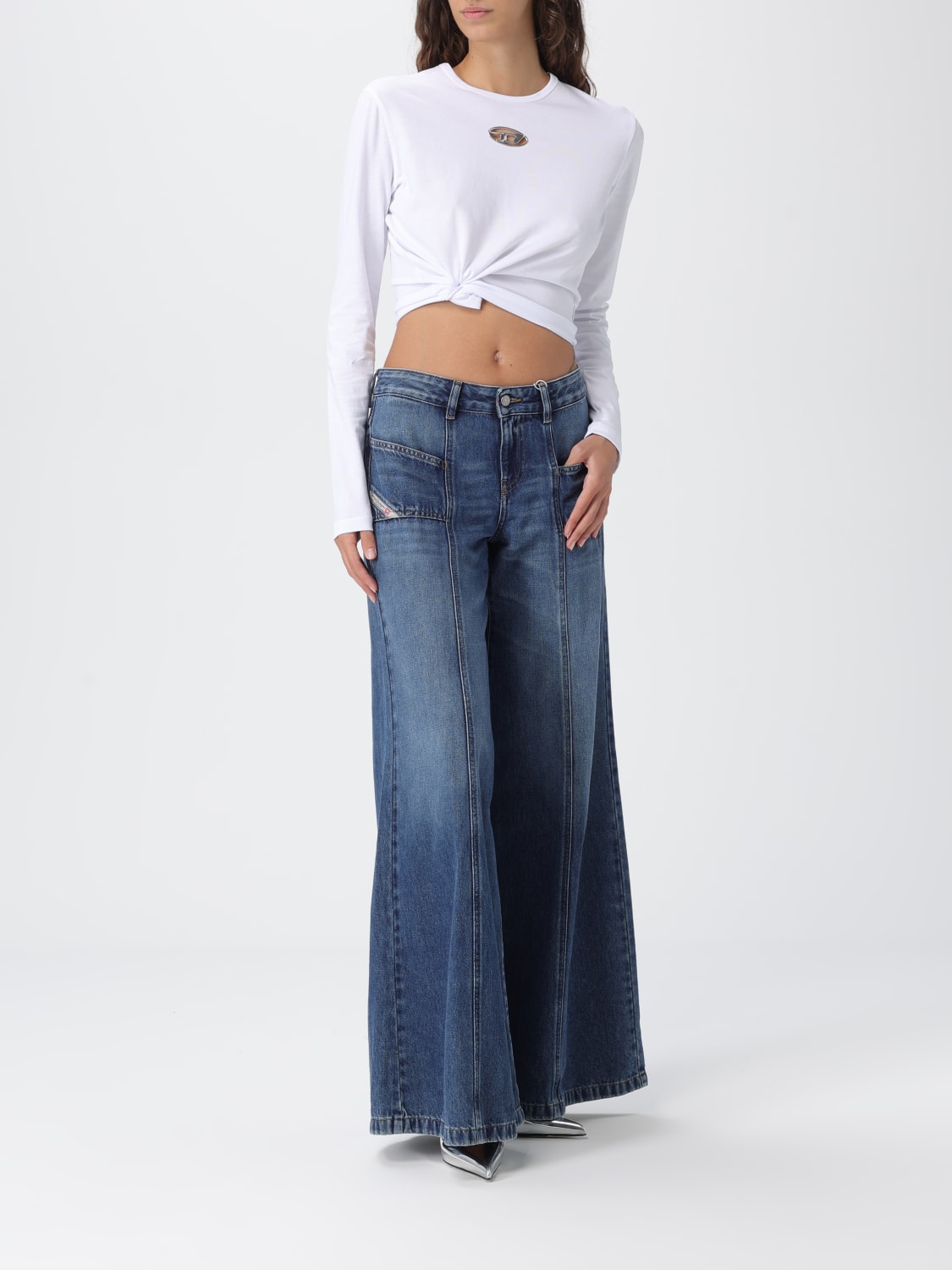 DIESEL T-SHIRT: T-shirt damen Diesel, Weiß - Img 2