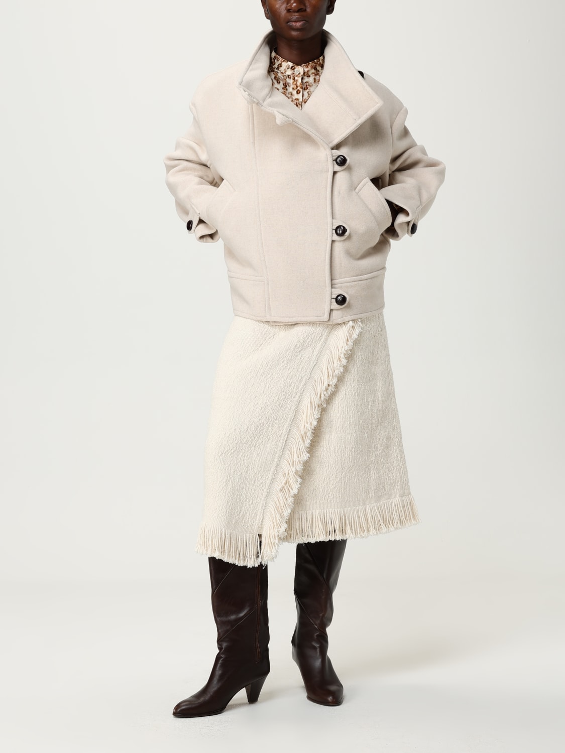 ISABEL MARANT CAMICIA: Camicia Isabel Marant in misto seta con stampa floreale, Giallo - Img 2