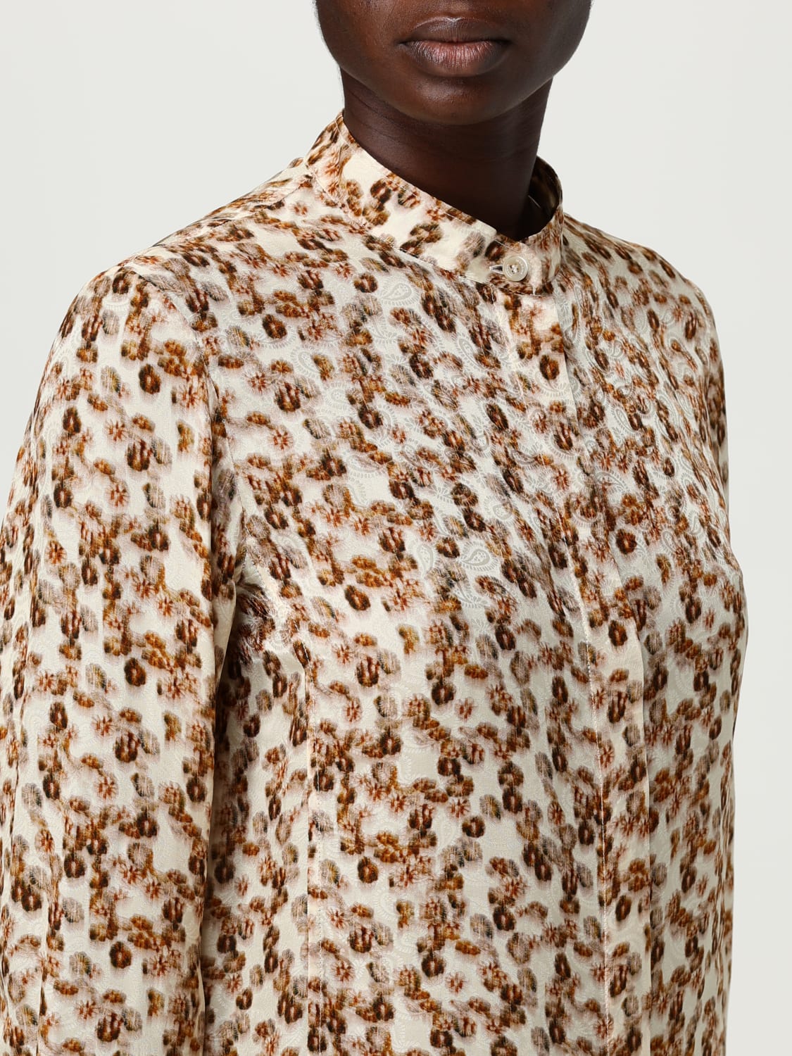 ISABEL MARANT CAMICIA: Camicia Isabel Marant in misto seta con stampa floreale, Giallo - Img 4