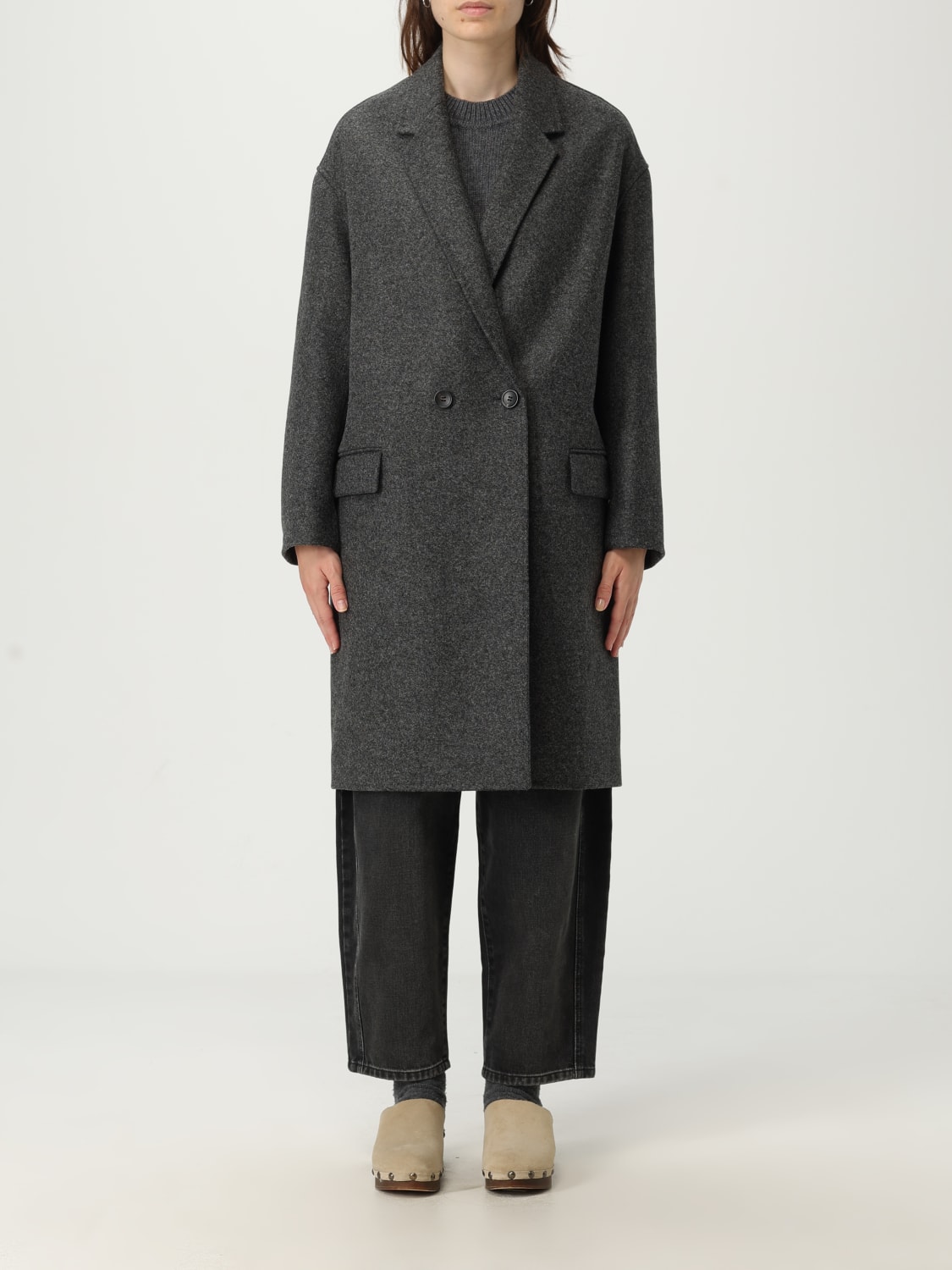 ISABEL MARANT COAT: Coat woman Isabel Marant, Grey - Img 1