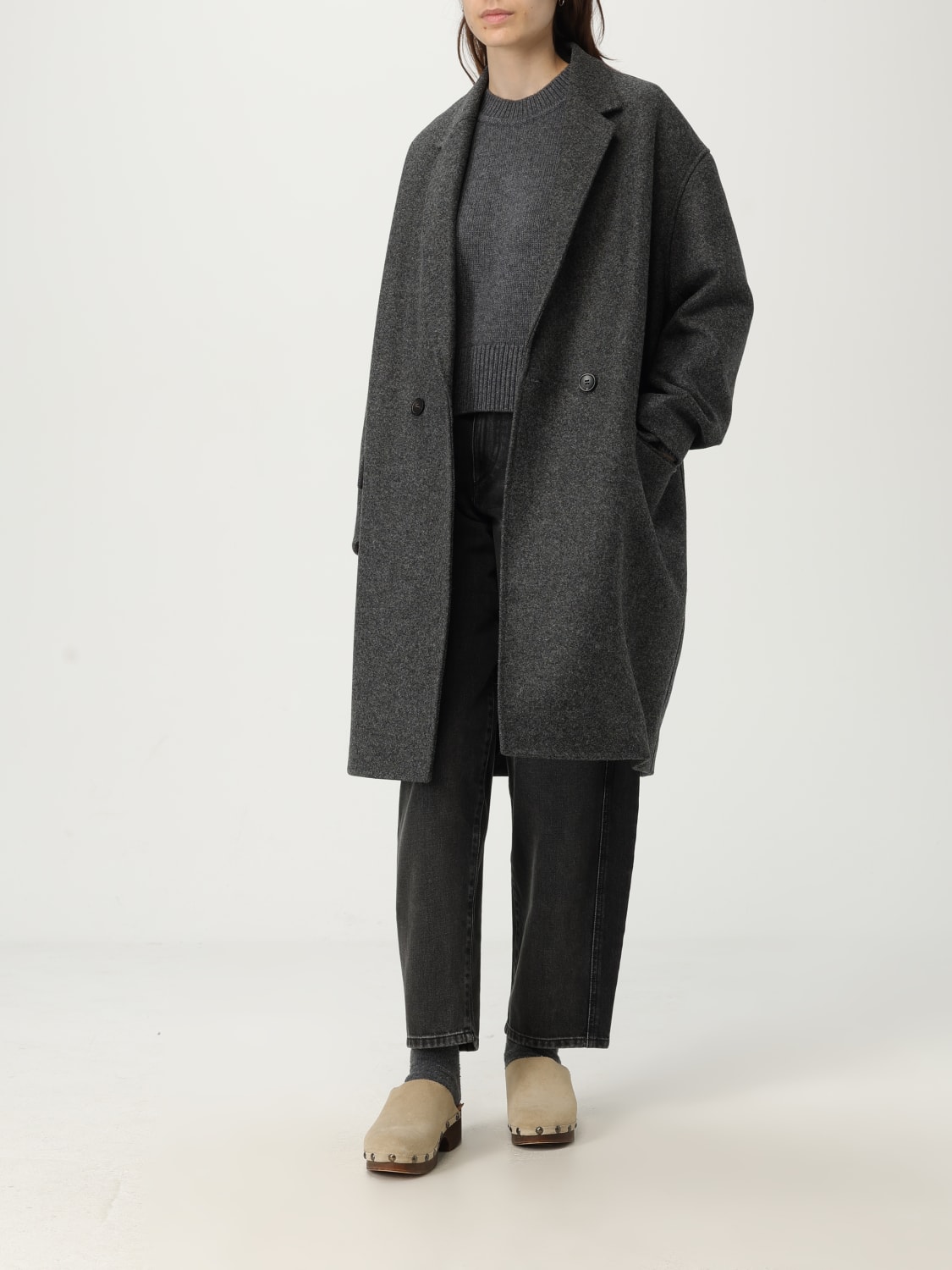 ISABEL MARANT COAT: Coat woman Isabel Marant, Grey - Img 2