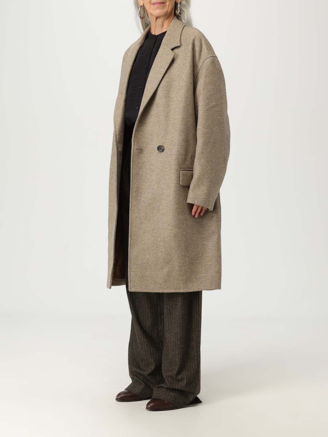 ISABEL MARANT MANTEL: Mantel damen Isabel Marant, Beige - Img 4