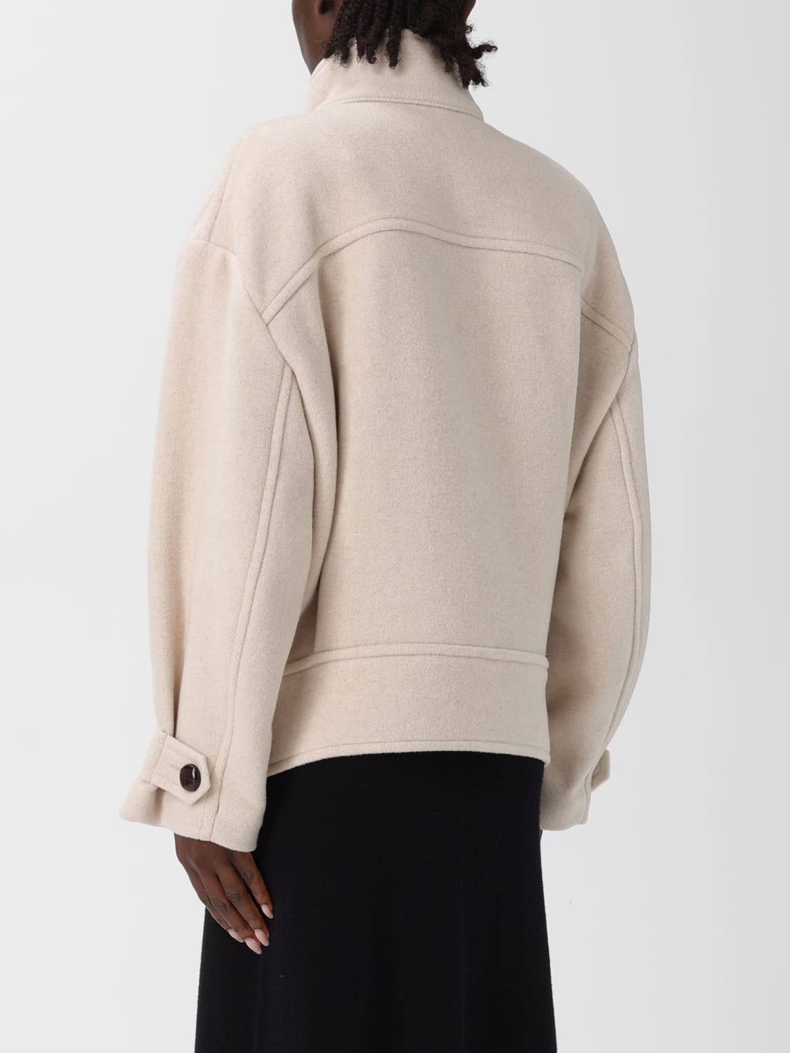 ISABEL MARANT CAPPOTTO: Cappotto Isabel Marant in misto lana , Beige - Img 2