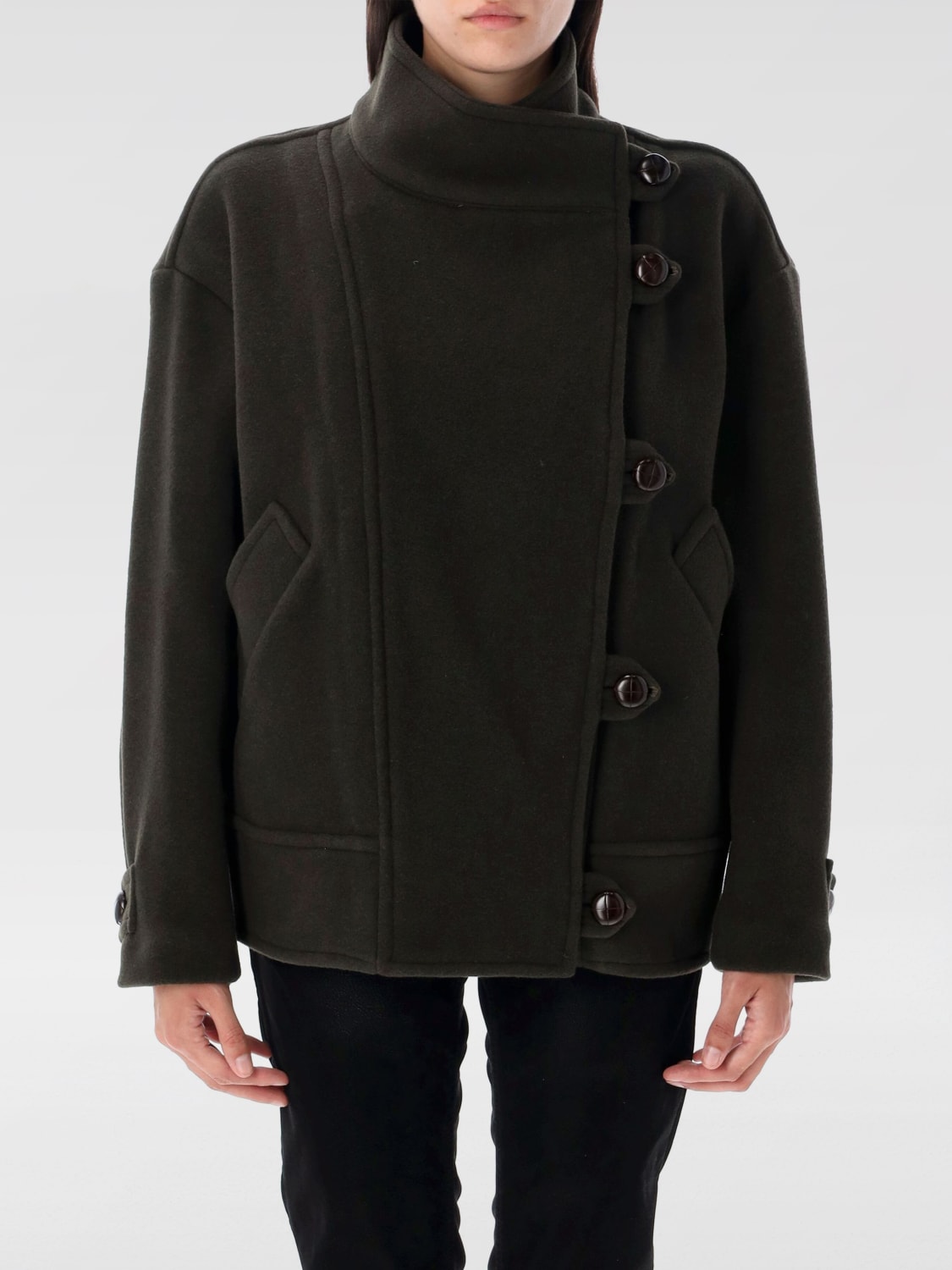 ISABEL MARANT COAT: Jacket woman Isabel Marant, Kaki - Img 1