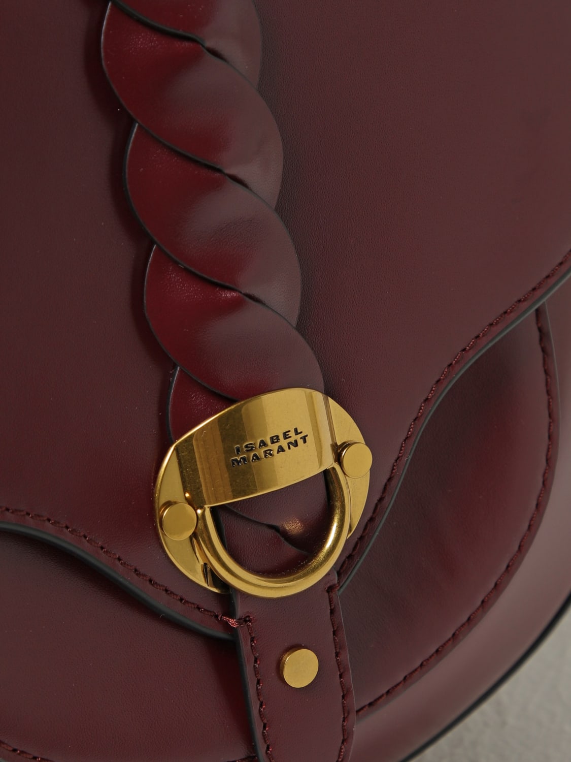 ISABEL MARANT BORSA A SPALLA: Borsa Altay Isabel Marant in pelle , Rosso - Img 3