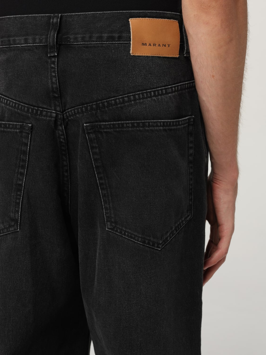 ISABEL MARANT JEANS: Jeans men Isabel Marant, Black - Img 3