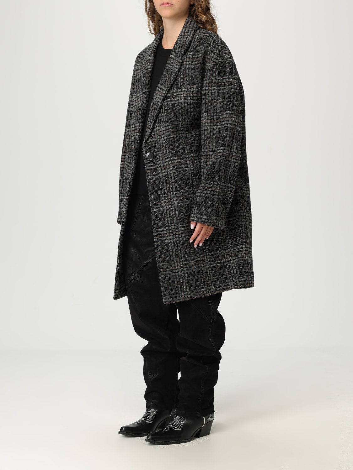 ISABEL MARANT ETOILE COAT: Coat woman Isabel Marant Etoile, Grey - Img 4