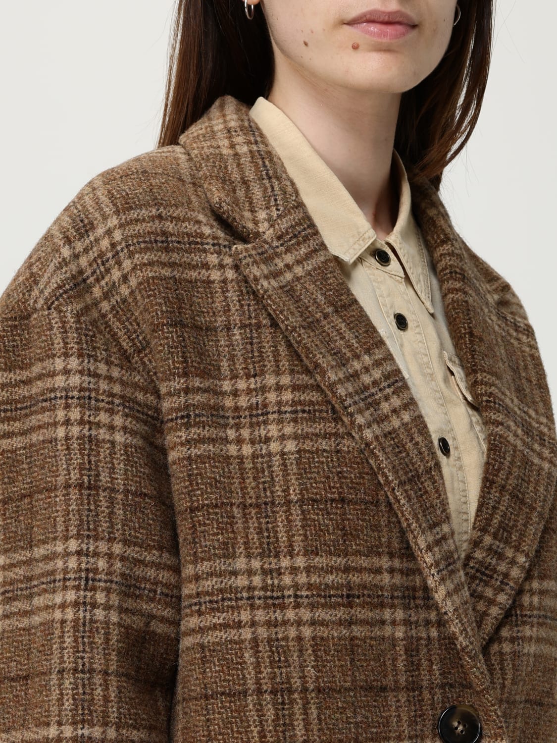 ISABEL MARANT ETOILE COAT: Coat woman Isabel Marant Etoile, Brown - Img 5