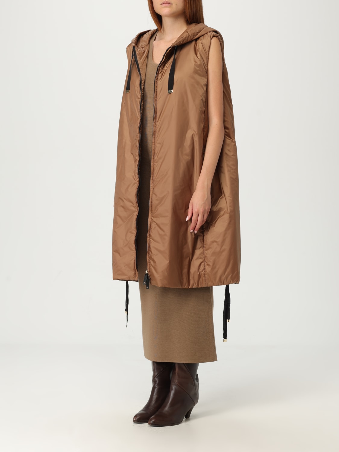 MAX MARA THE CUBE GILET: Veste femme Max Mara The Cube, Marron - Img 3
