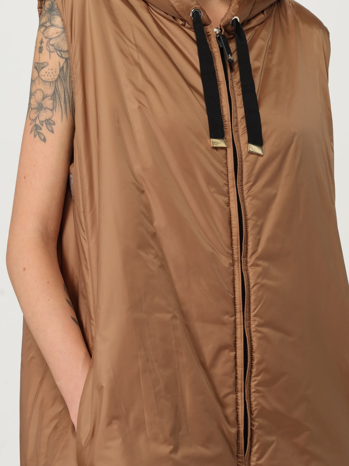MAX MARA THE CUBE GILET: Veste femme Max Mara The Cube, Marron - Img 4