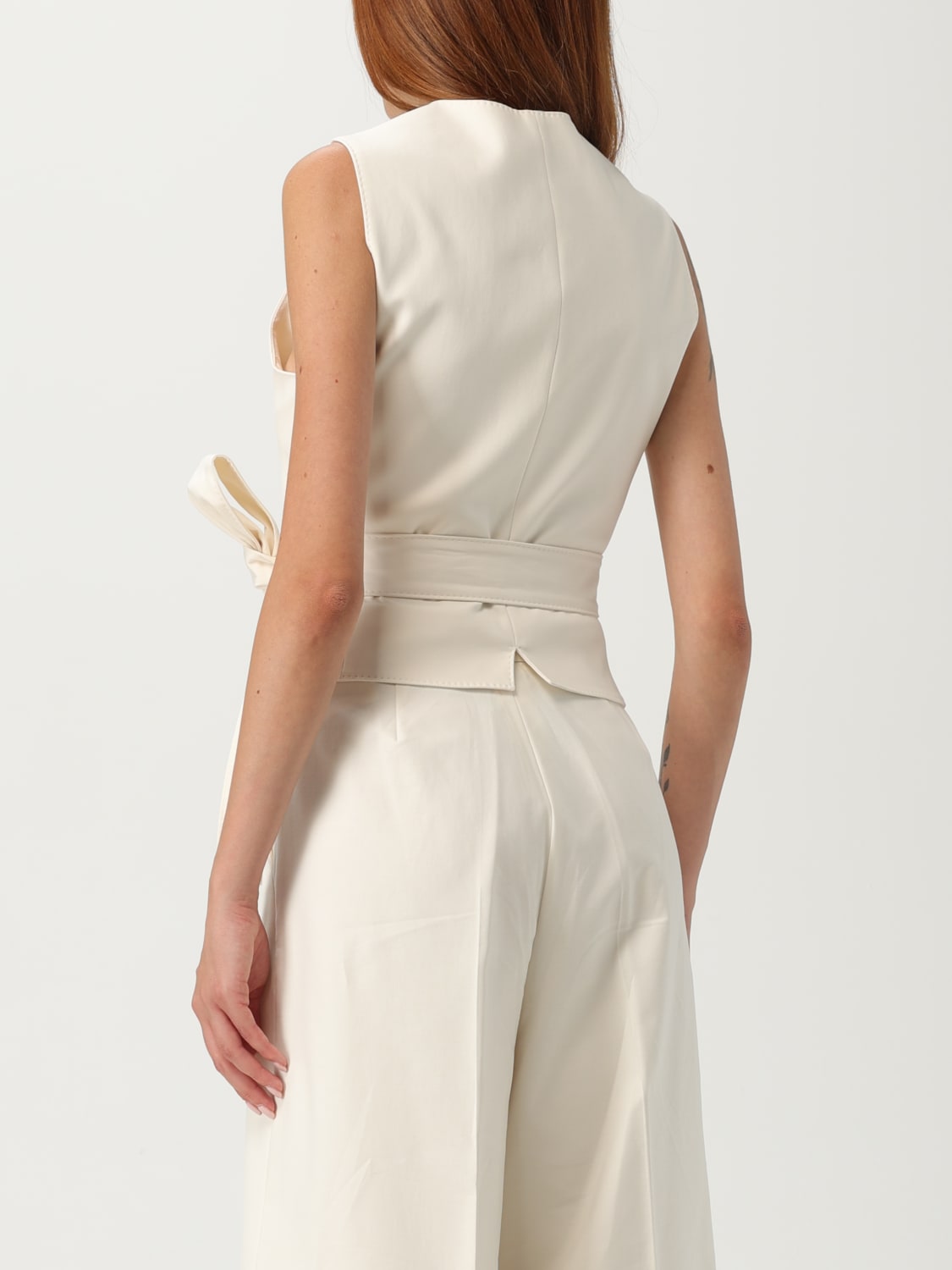 MAX MARA WAISTCOAT: Jacket woman Max Mara, White - Img 3