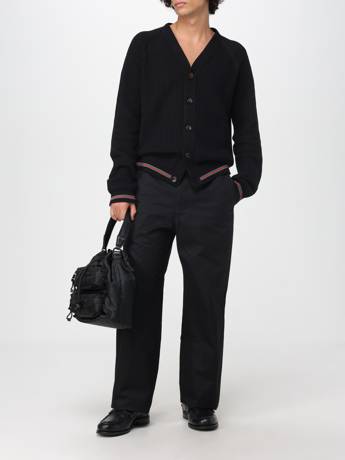 GUCCI SWEATER: Cardigan men Gucci, Black - Img 2