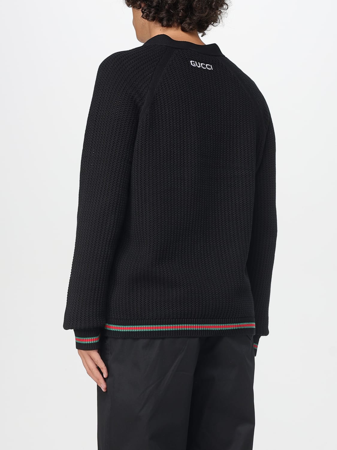 GUCCI SWEATER: Cardigan men Gucci, Black - Img 3