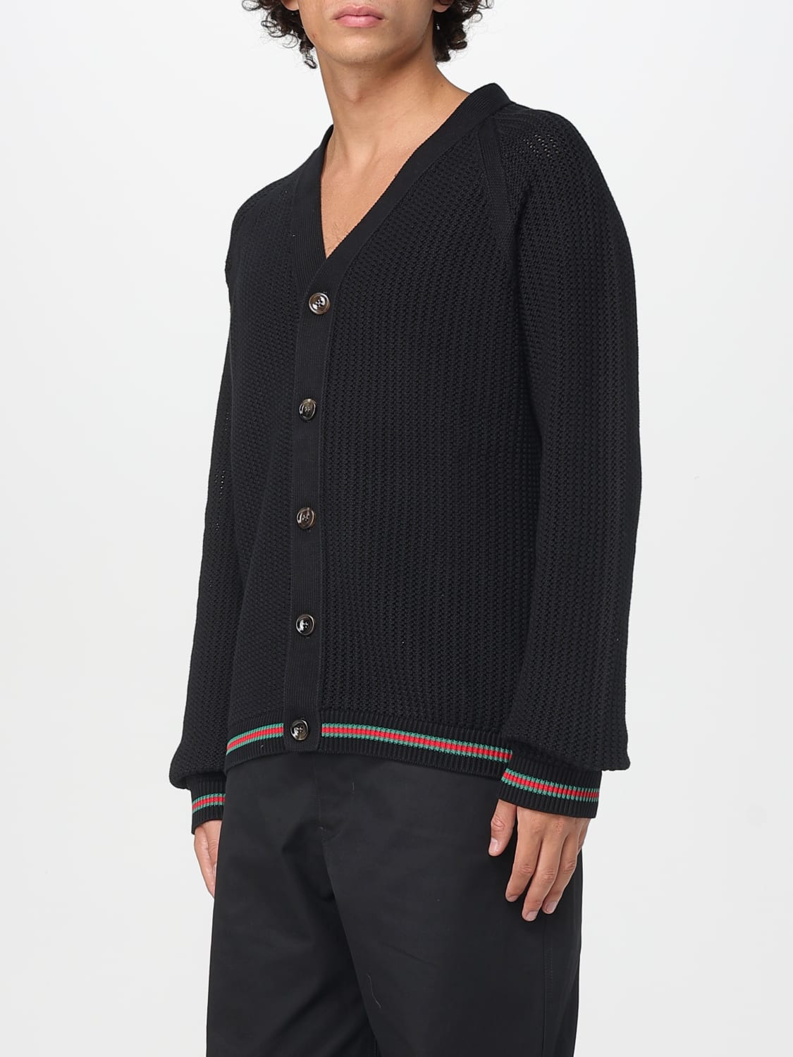 GUCCI SWEATER: Cardigan men Gucci, Black - Img 4