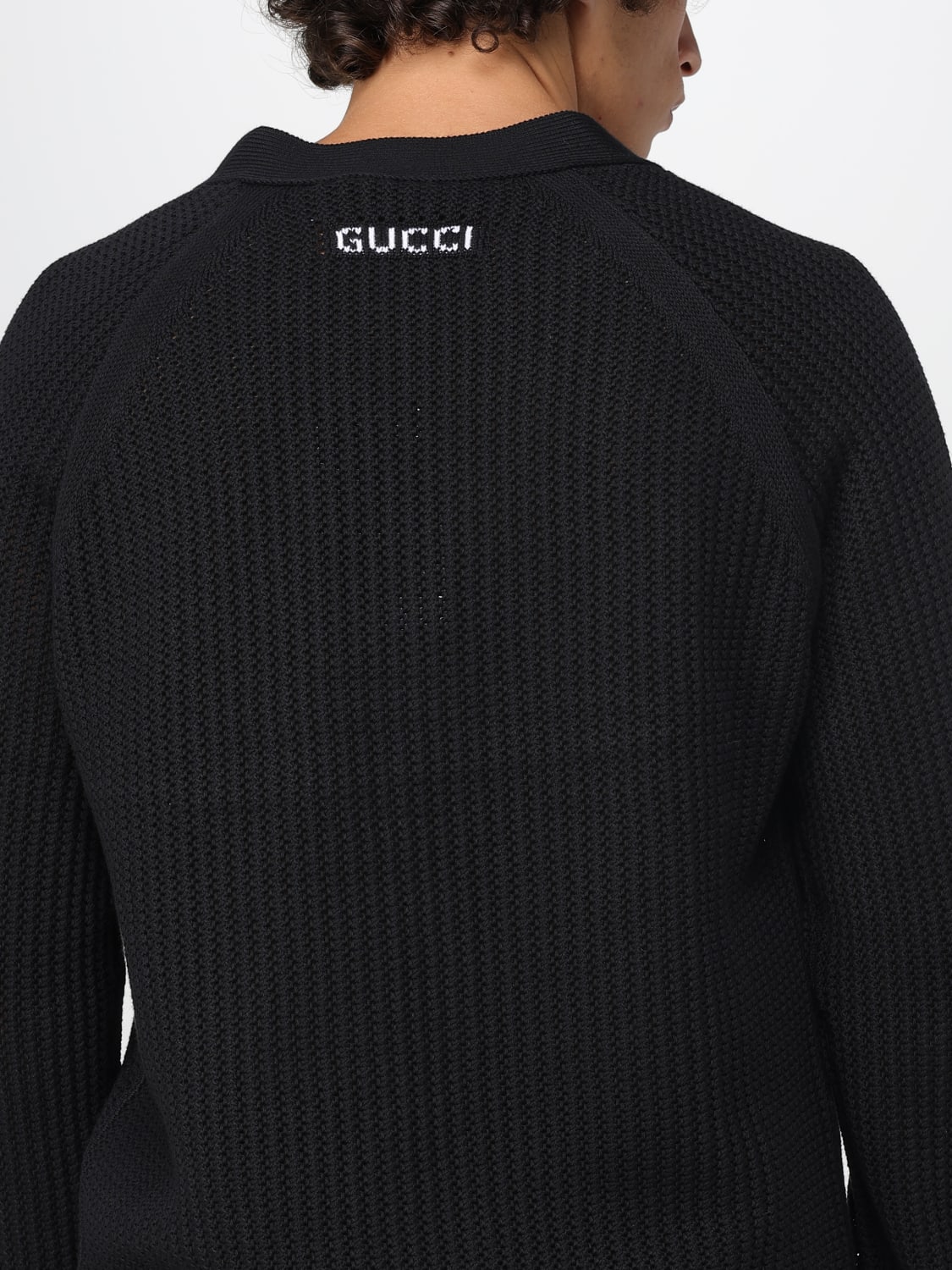 GUCCI SWEATER: Cardigan men Gucci, Black - Img 5