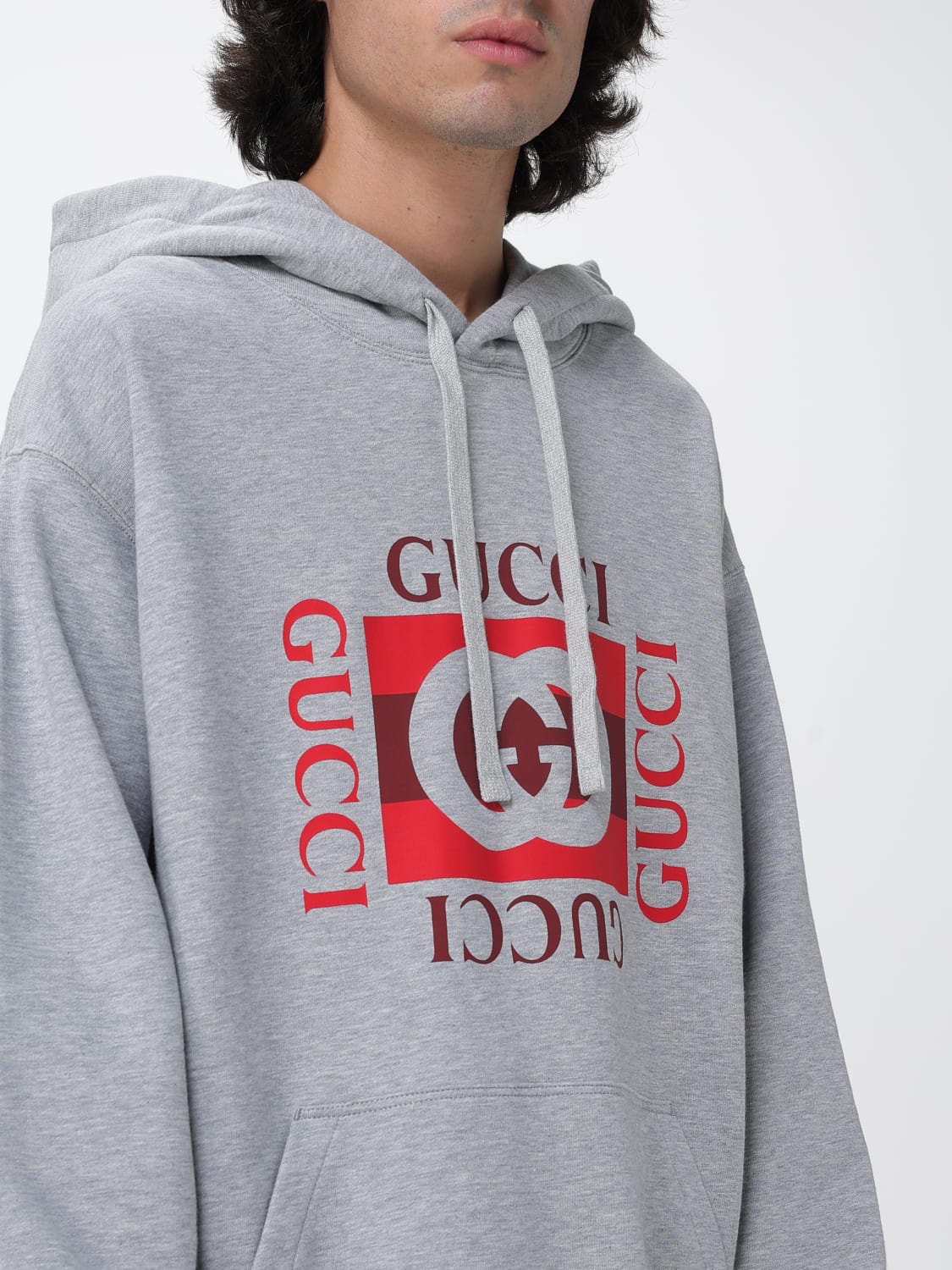 GUCCI SWEATSHIRT: Sweatshirt men Gucci, Grey - Img 5