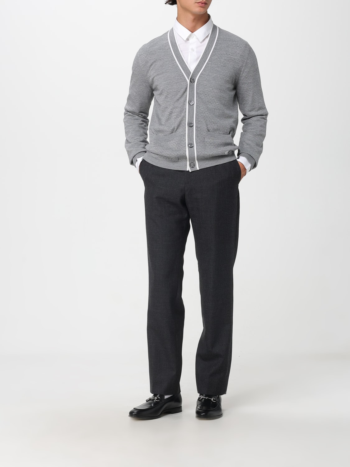GUCCI SWEATER: Cardigan men Gucci, Grey - Img 2