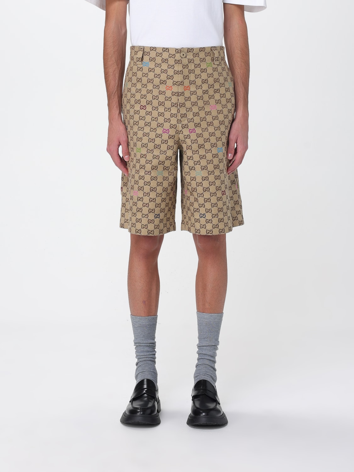 GUCCI SHORTS: Shorts herren Gucci, Camel - Img 1