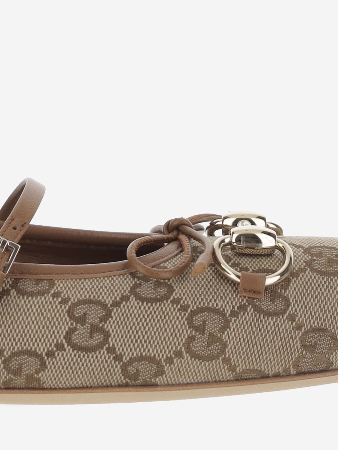 GUCCI MANOLETINAS: Manoletinas mujer Gucci, Marrón - Img 5