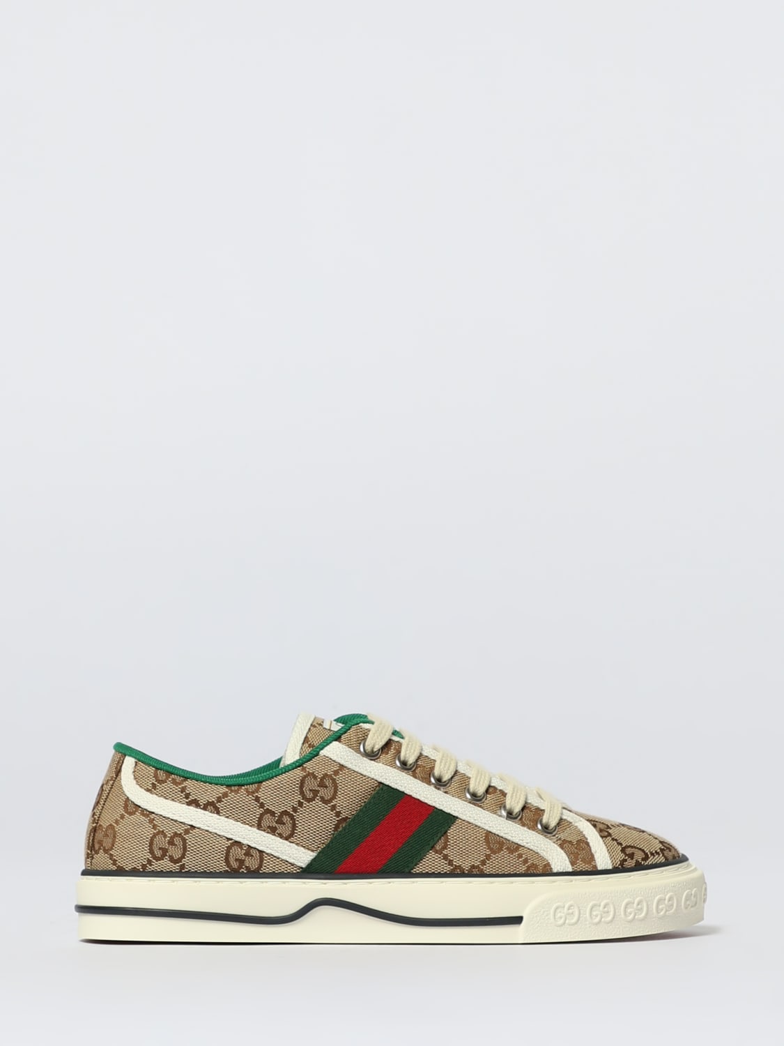 GUCCI SNEAKERS: Sneakers woman Gucci, Beige - Img 1