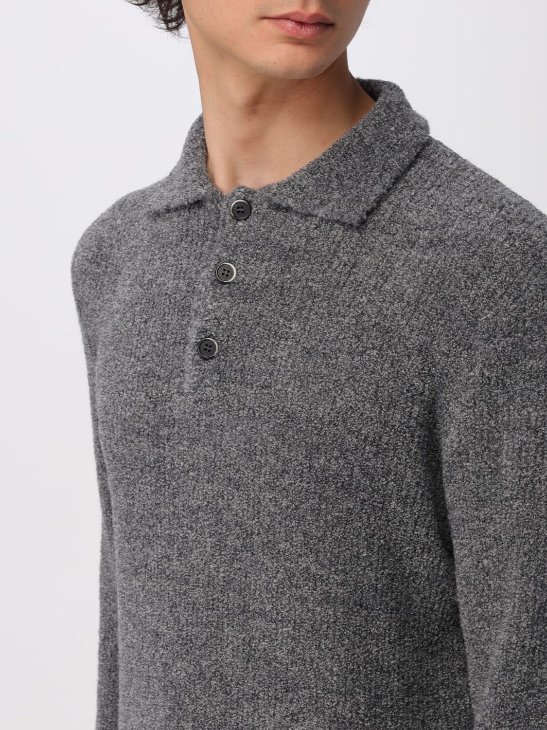 BARENA POLO SHIRT: Sweater men Barena, Grey - Img 3