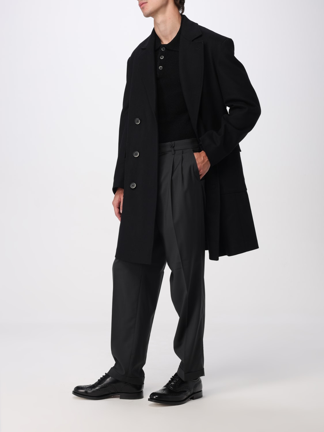 BARENA COAT: Jacket men Barena, Black - Img 2