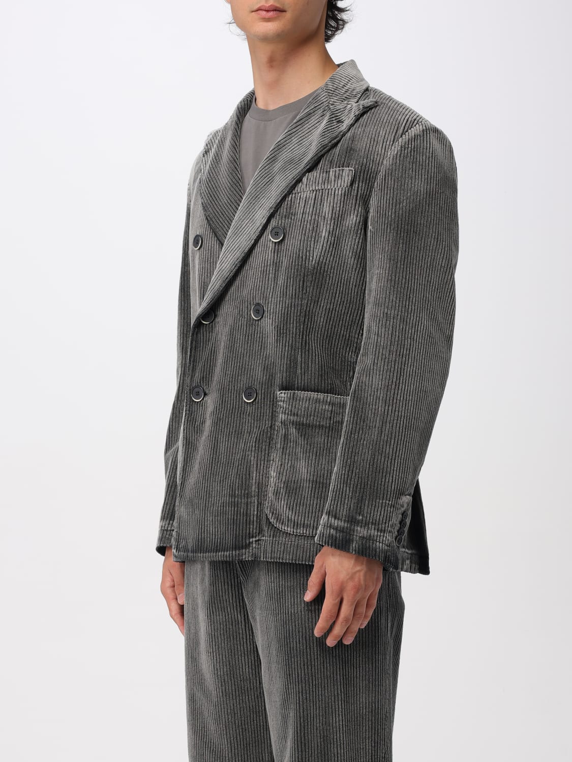 BARENA 재킷: 재킷 남성 Barena, 블랙 - Img 4