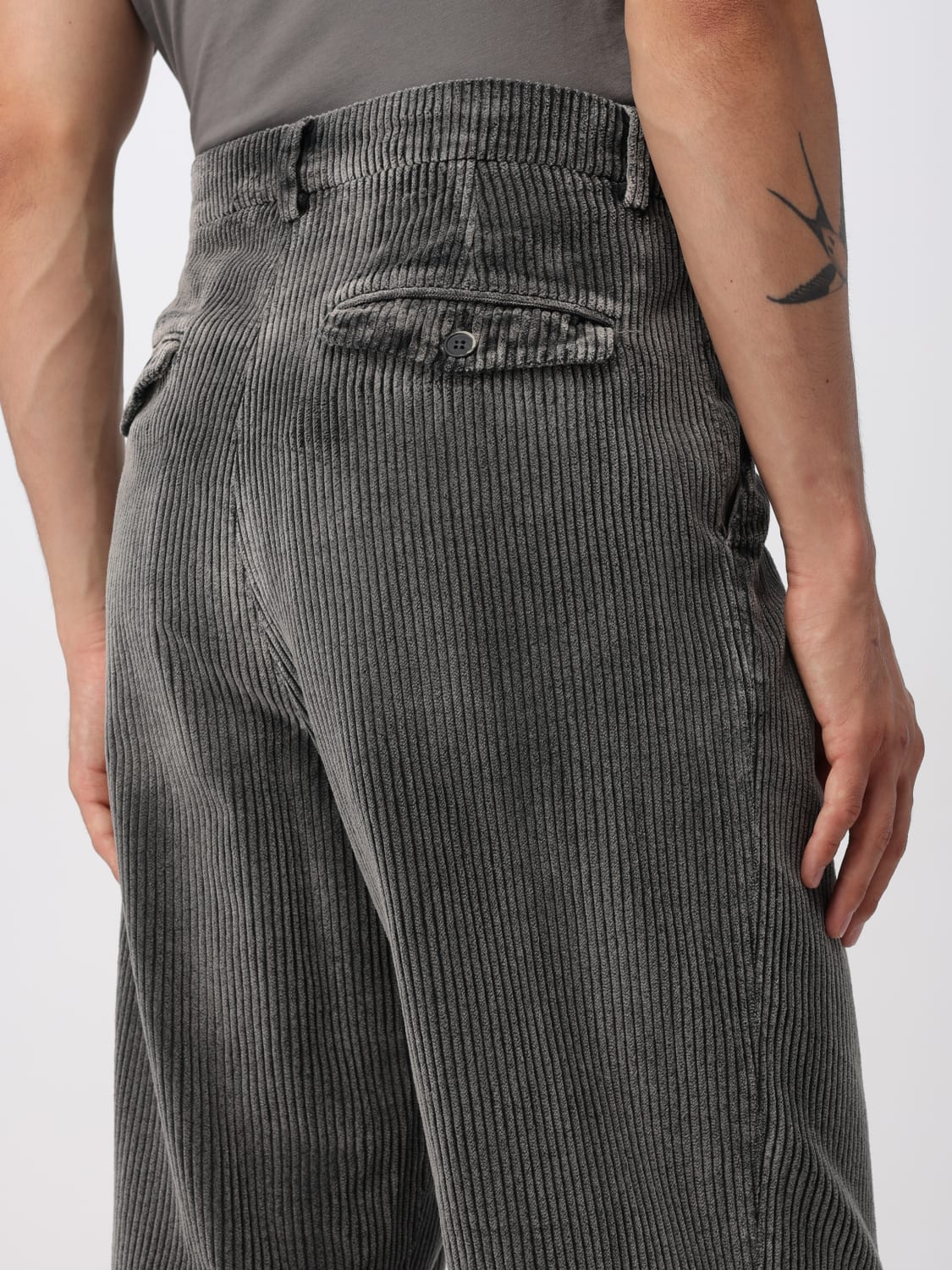 BARENA 裤子: 裤子 男士 Barena, 黑色 - Img 4