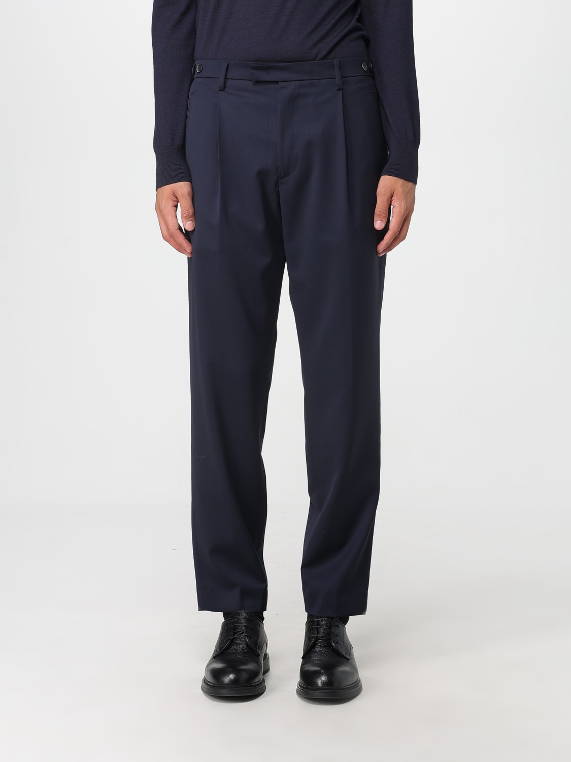 BARENA PANTALONES: Pantalón hombre Barena, Azul Marino - Img 1