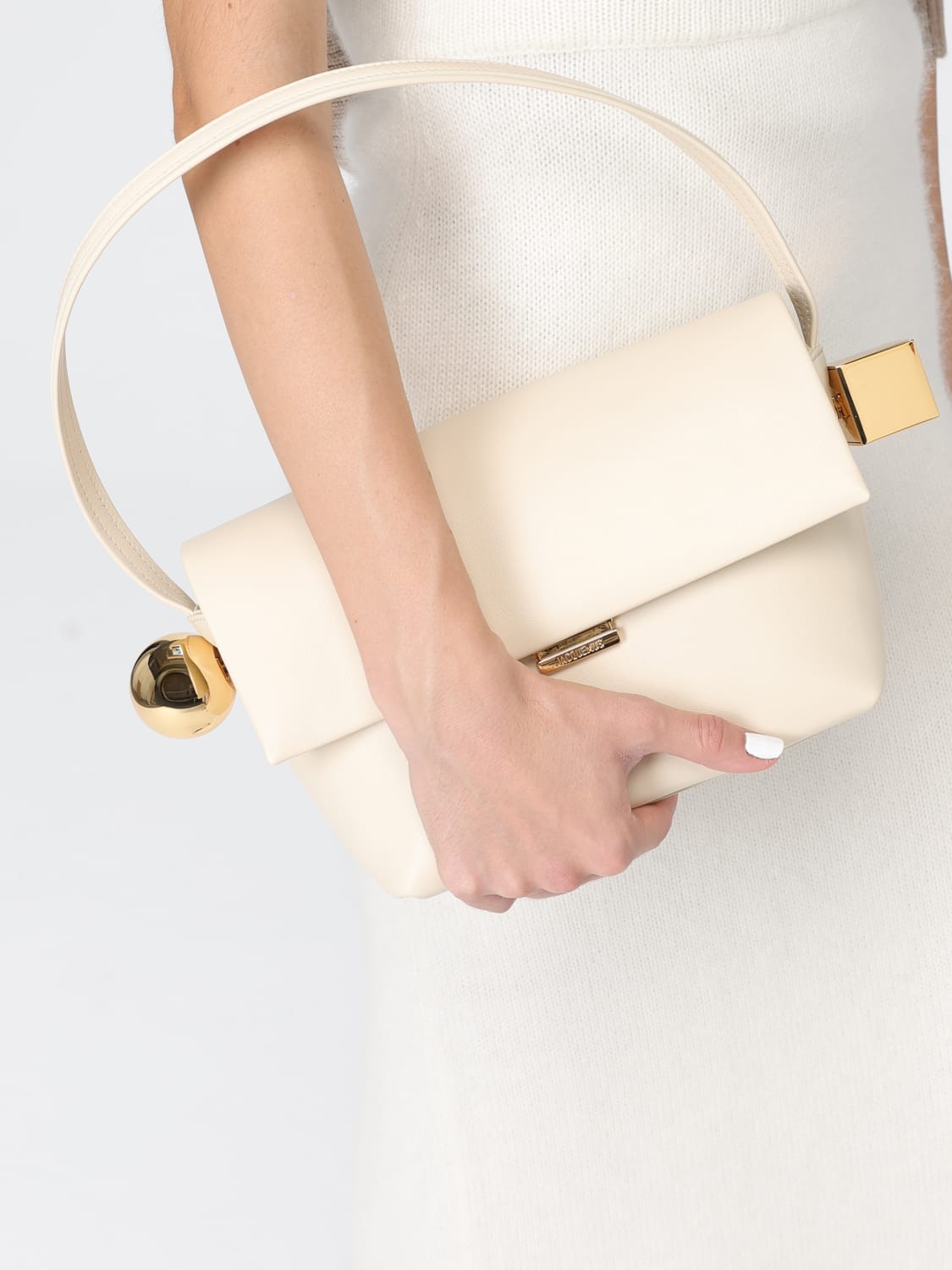 JACQUEMUS SHOULDER BAG: Shoulder bag woman Jacquemus, White - Img 2