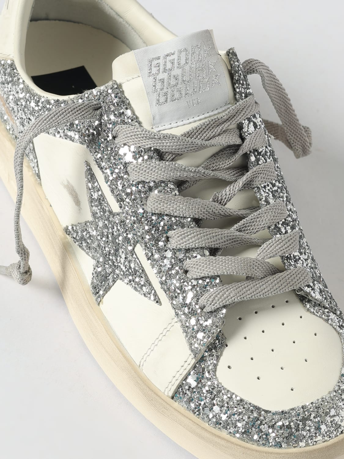 GOLDEN GOOSE SNEAKERS: Sneakers woman Golden Goose, Silver - Img 4