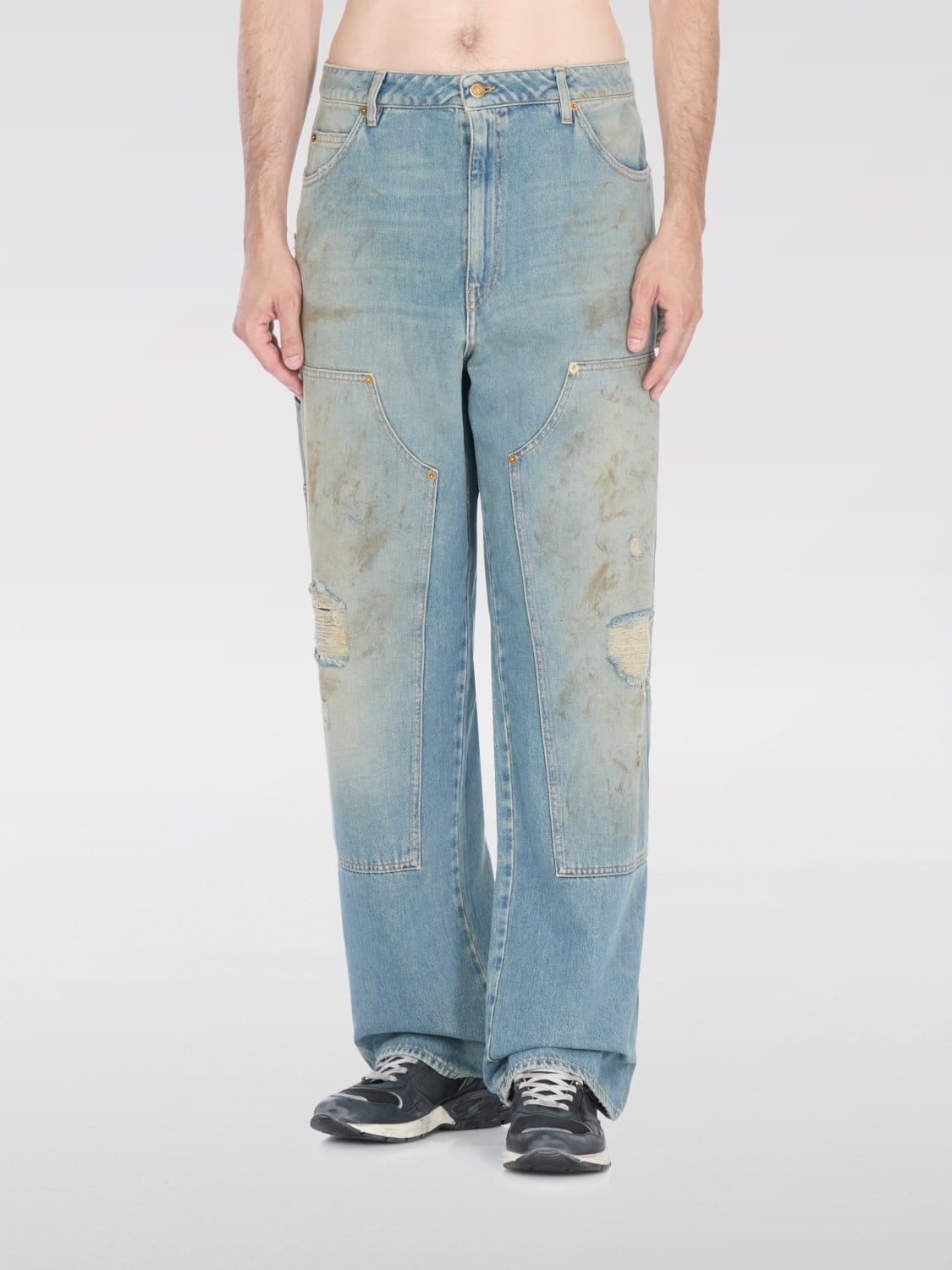 GOLDEN GOOSE JEANS: Jeans men Golden Goose, Gnawed Blue - Img 1
