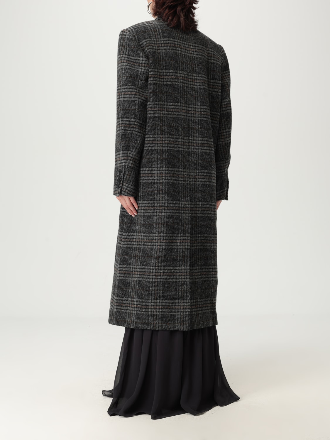 ISABEL MARANT ETOILE 코트: 코트 여성 Isabel Marant Etoile, 그레이 - Img 3