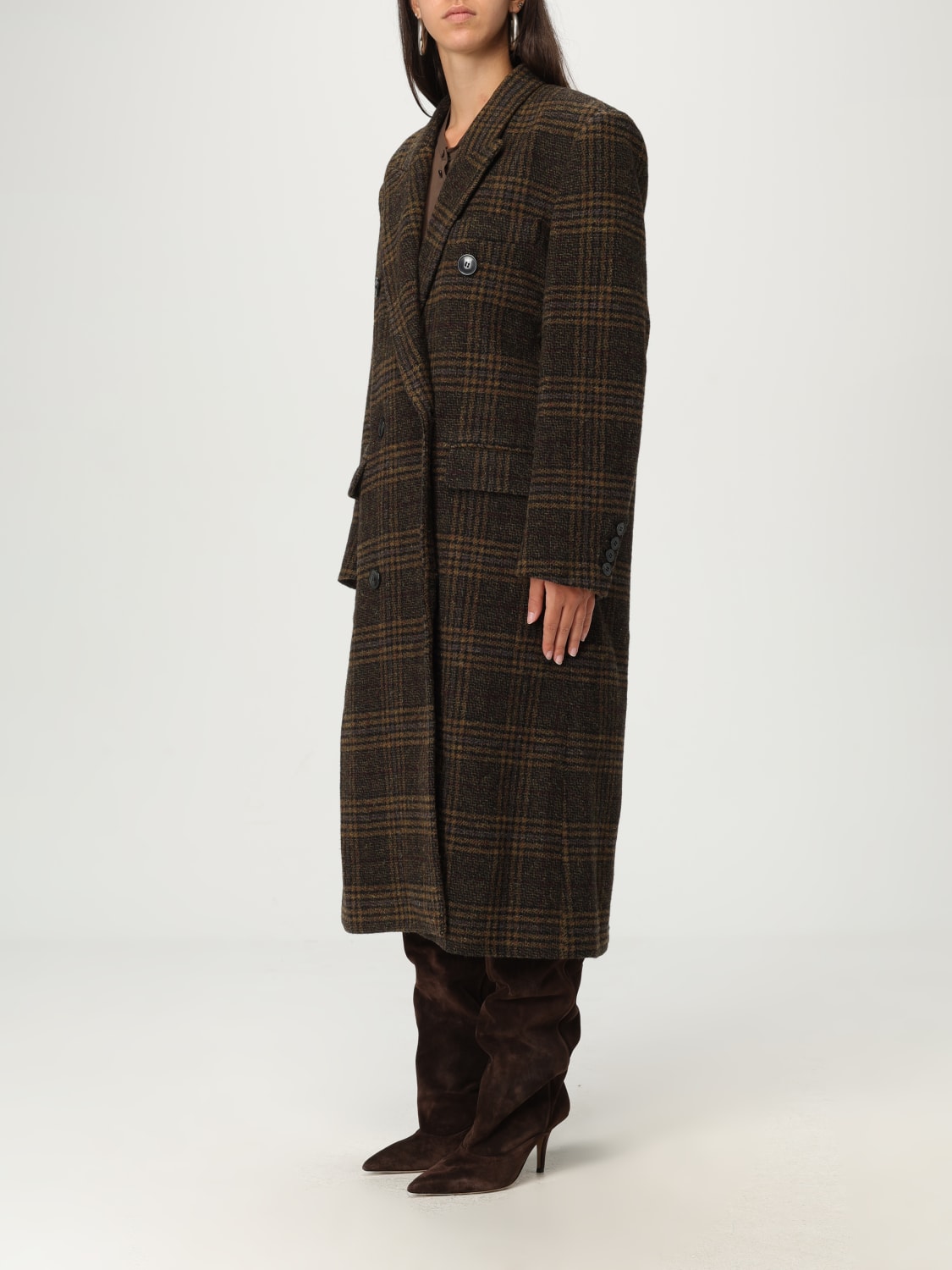 ISABEL MARANT ETOILE COAT: Coat woman Isabel Marant Etoile, Kaki - Img 4