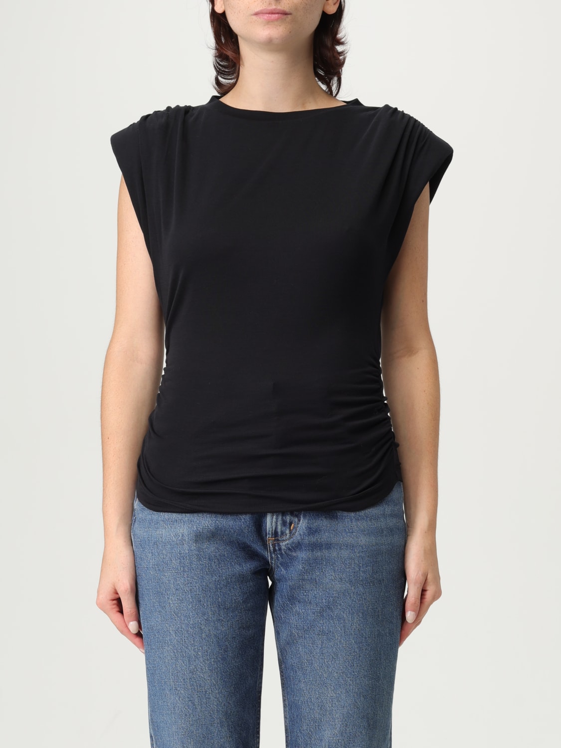 ISABEL MARANT ETOILE TOP: T-shirt femme Isabel Marant Etoile, Noir - Img 1