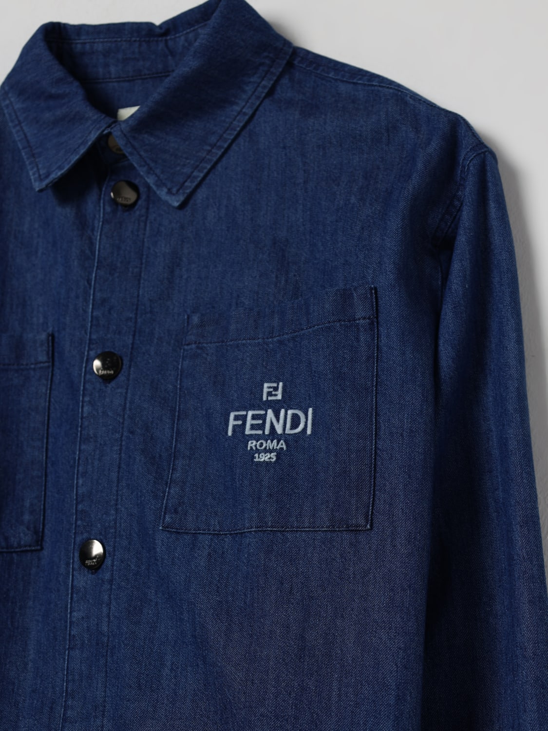 FENDI SHIRT: Blazer kids Fendi, Blue - Img 3