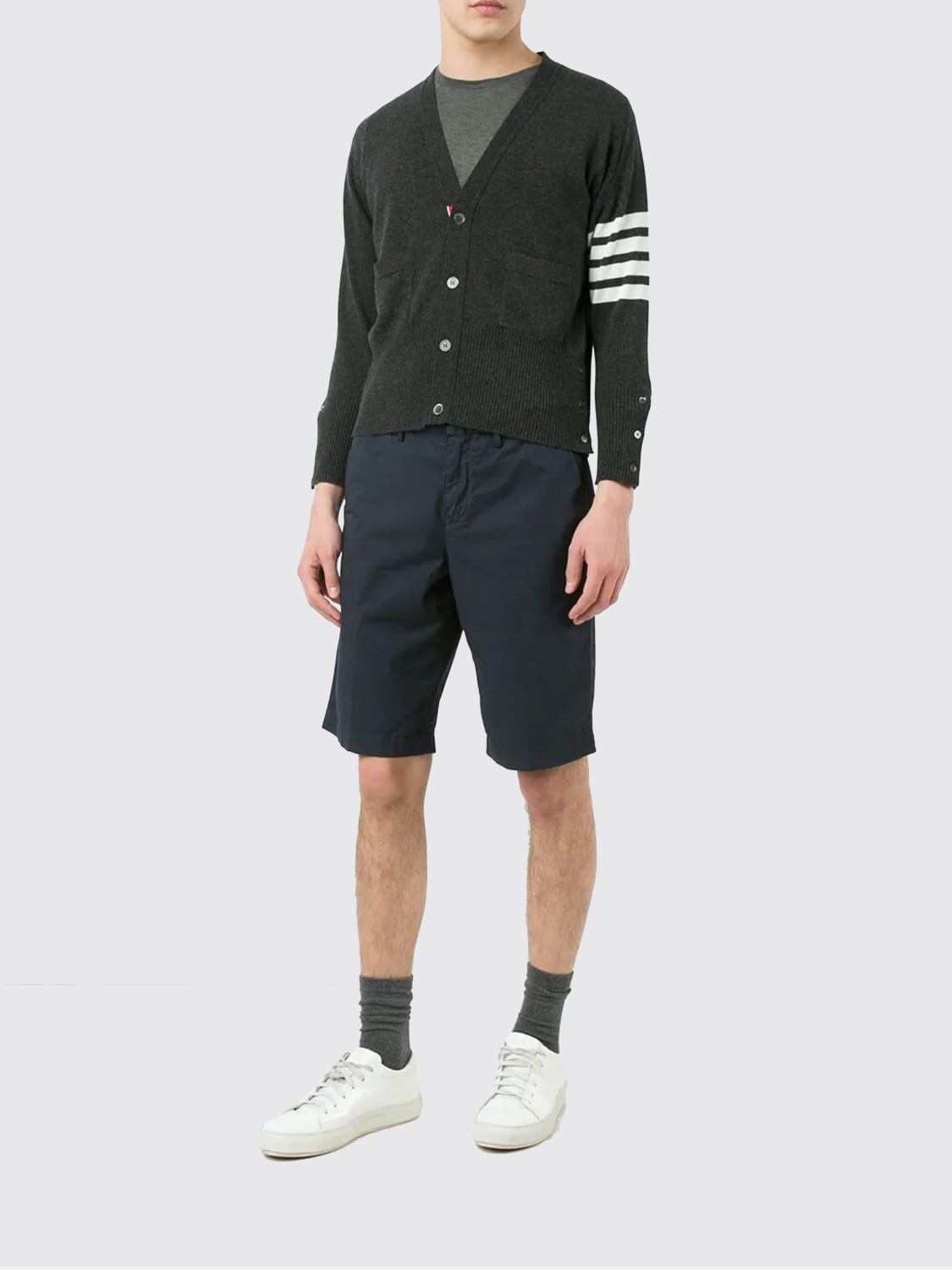 THOM BROWNE SWEATER: Sweater men Thom Browne, Grey - Img 2