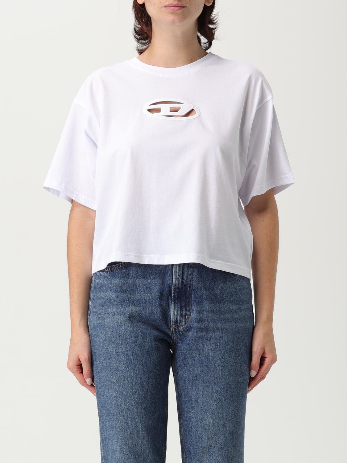 DIESEL T-SHIRT: T-shirt woman Diesel, White - Img 1