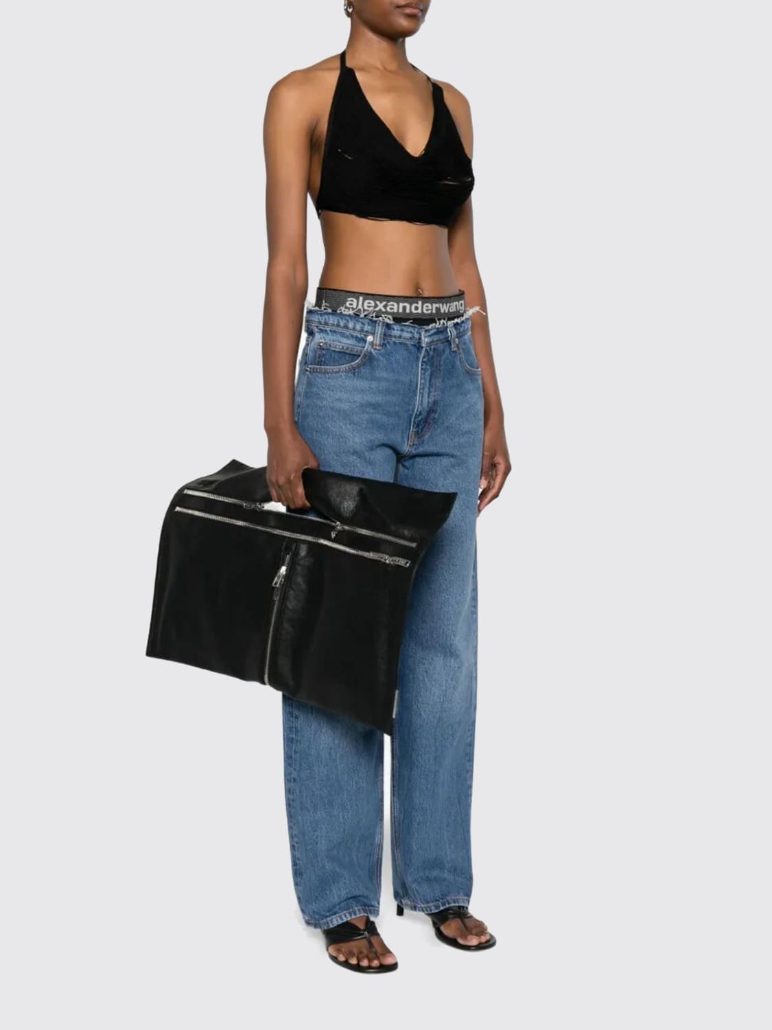 ALEXANDER WANG HANDBAG: Shoulder bag woman Alexander Wang, Black - Img 2