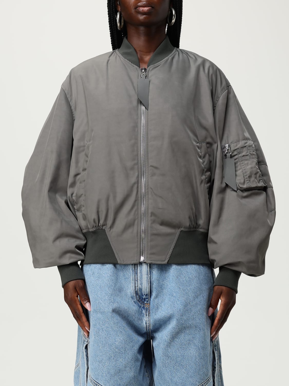 THE ATTICO JACKET: Jacket woman The Attico, Grey - Img 1