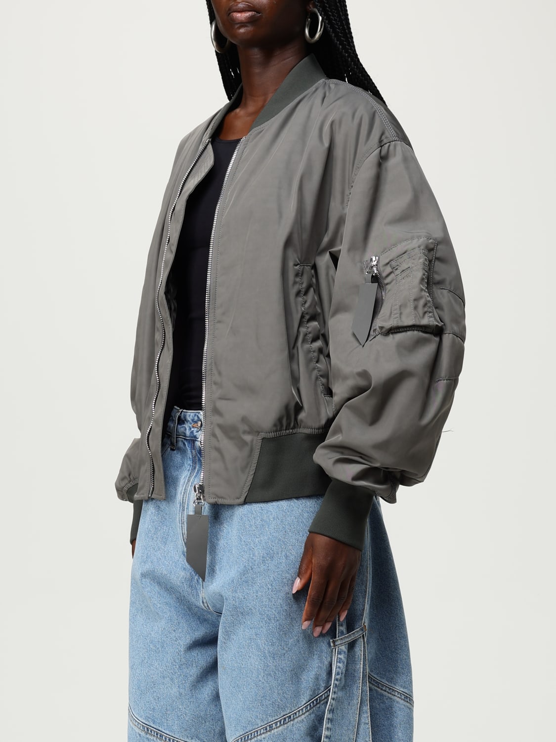 THE ATTICO JACKET: Jacket woman The Attico, Grey - Img 4