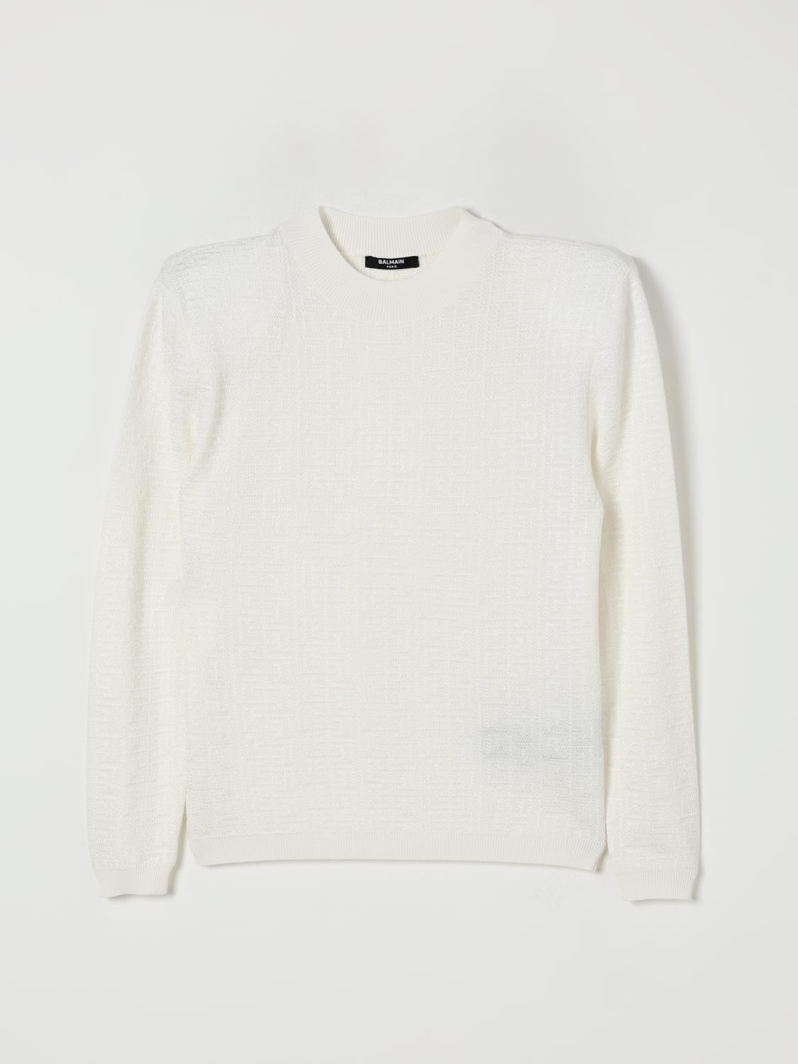 BALMAIN SWEATER: Sweater kids Balmain, White - Img 1