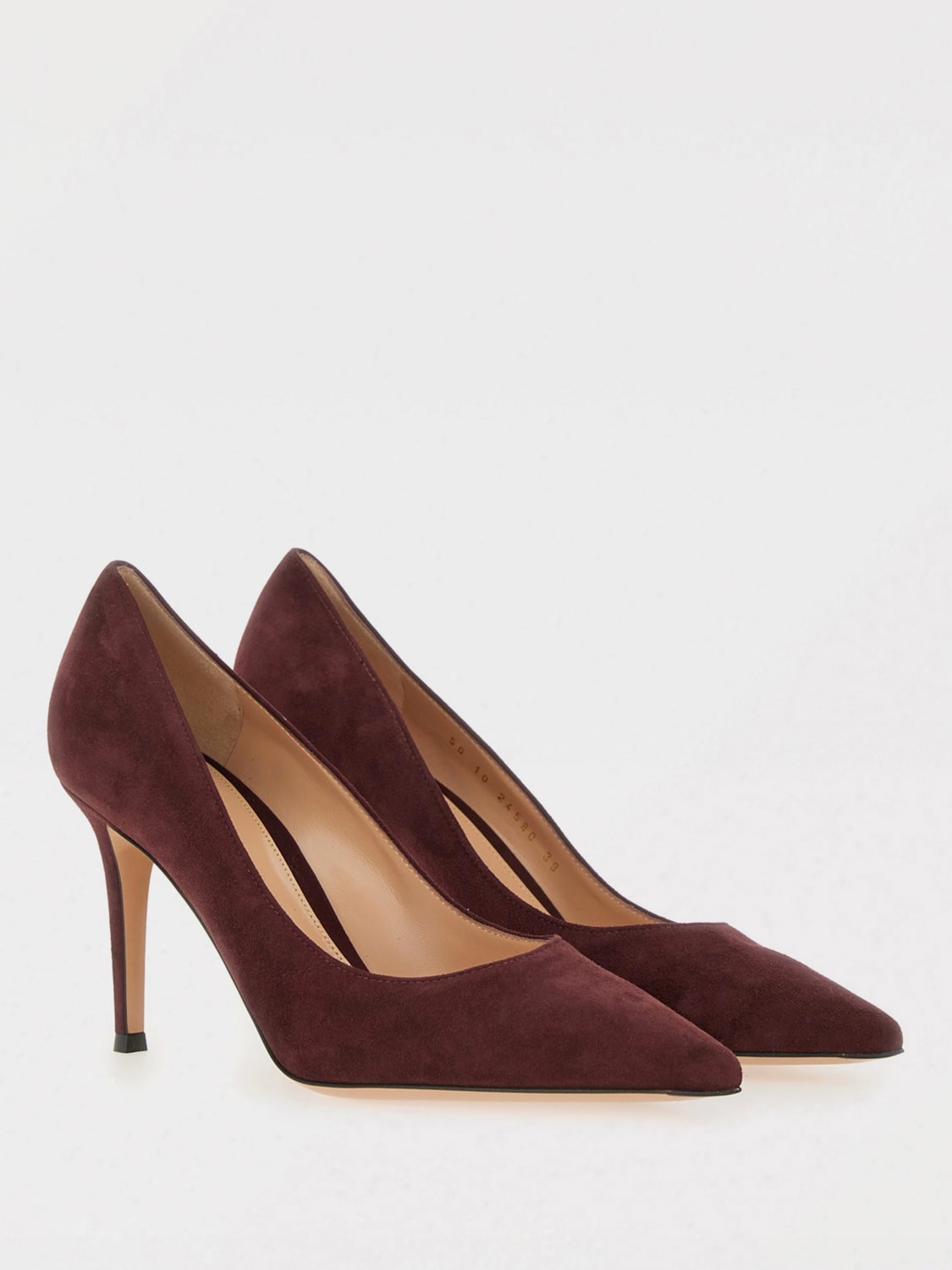 GIANVITO ROSSI DÉCOLLETÉ: Décolleté Gianvito Rossi in camoscio , Bruciato - Img 2