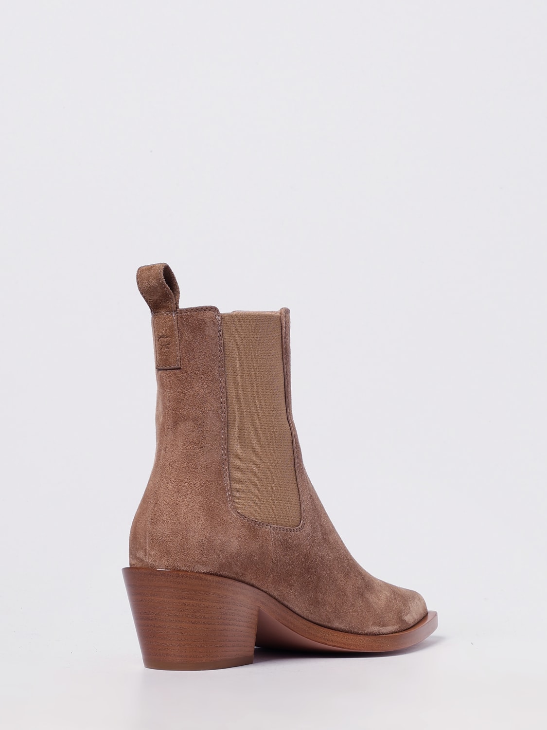 GIANVITO ROSSI BOOTS: Flat ankle boots woman Gianvito Rossi, Beige - Img 3