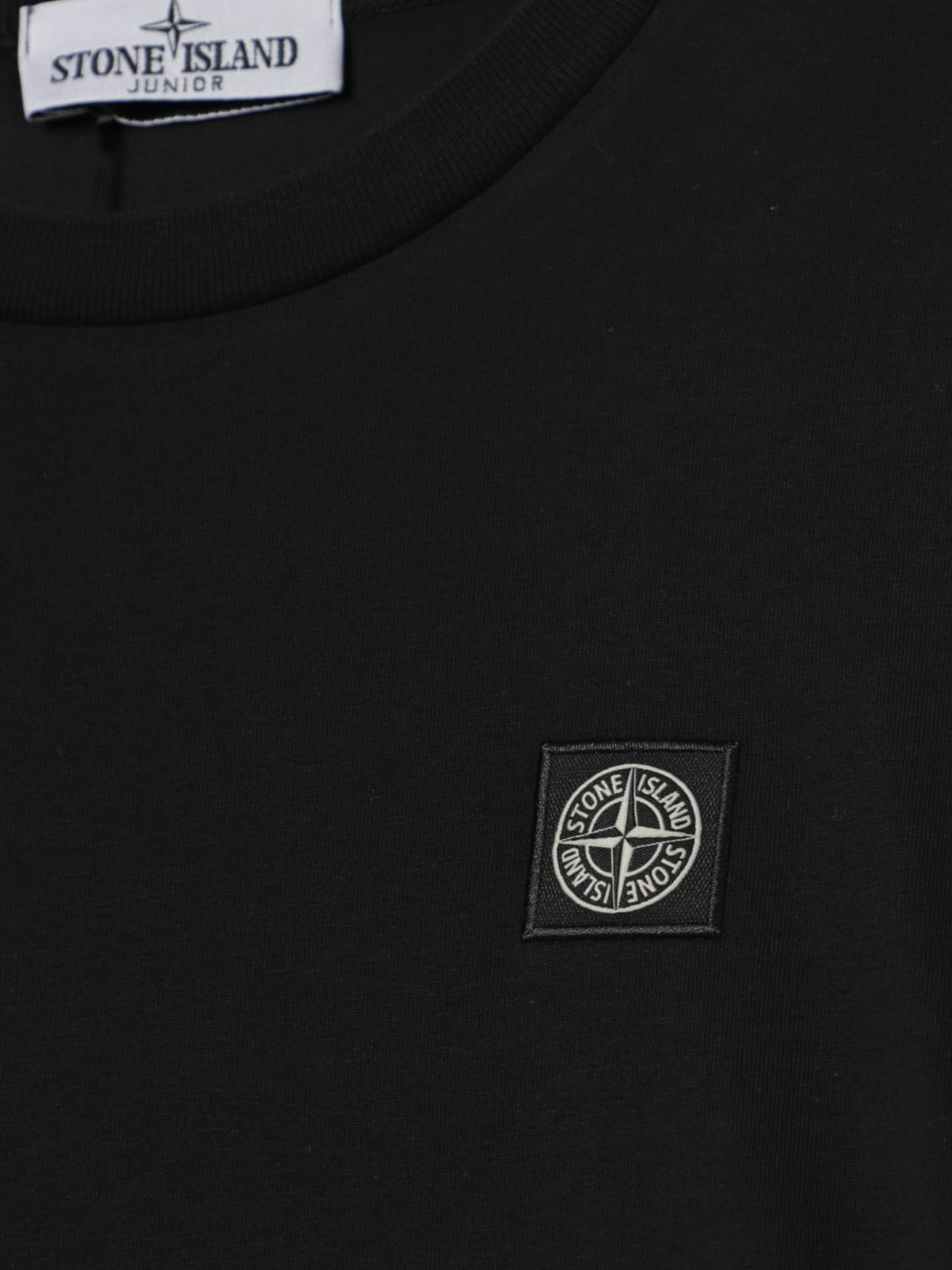 STONE ISLAND JUNIOR CAMISETA: Camiseta niños Stone Island Junior, Negro - Img 3