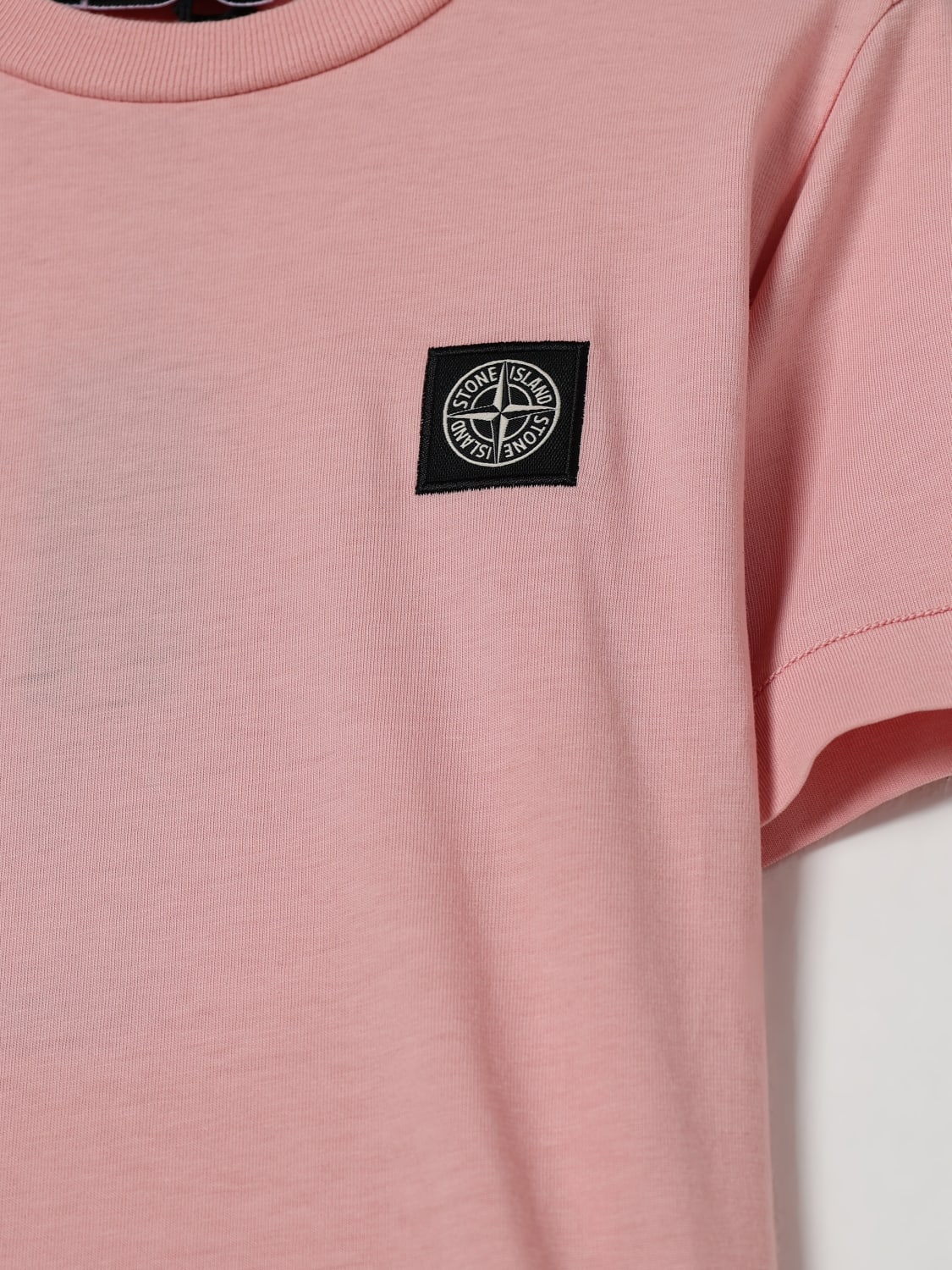 STONE ISLAND JUNIOR T-SHIRT: T-shirt kids Stone Island Junior, Pink - Img 3