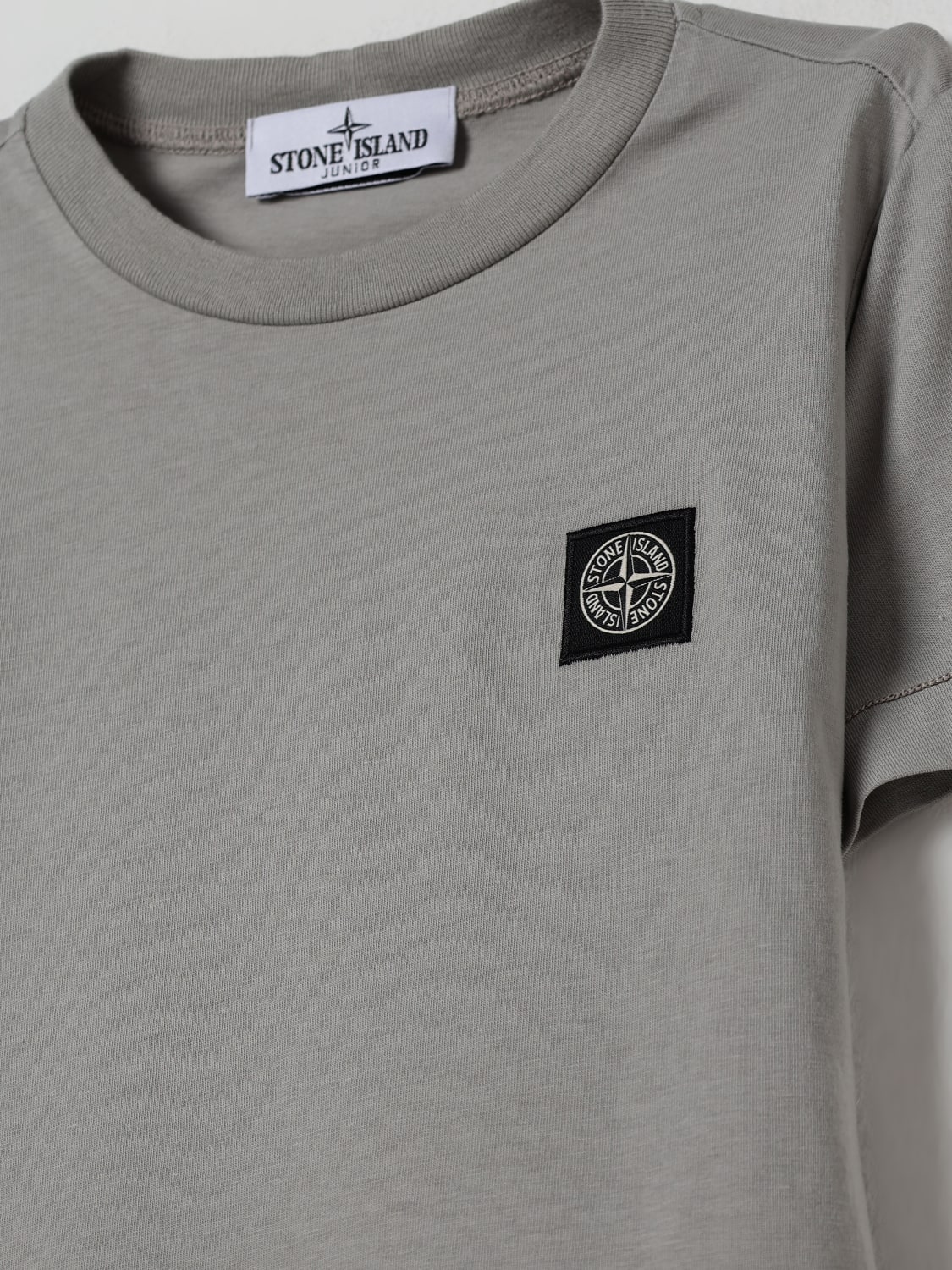 STONE ISLAND JUNIOR T-SHIRT: T-shirt kids Stone Island Junior, Grey - Img 3