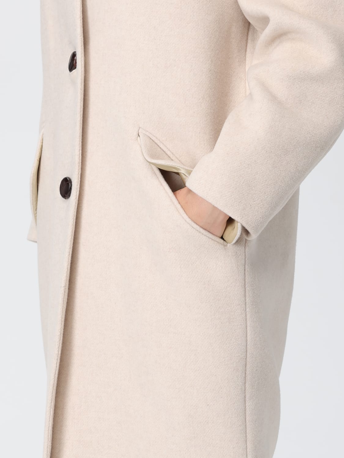 ISABEL MARANT MANTEL: Mantel damen Isabel Marant, Beige - Img 4